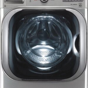 LG – 5.2 Cu. Ft. High Efficiency Front-Load Washer with Steam and TurboWash Technology – Graphite steel