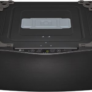LG – SideKick 1.0 Cu. Ft. High-Efficiency Smart Top Load Pedestal Washer with 3-Motion Technology – Black steel