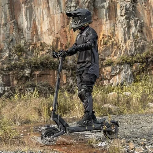 Ausom 2000W Dual Motor Folding Electric Scooter for Adults, Off Road Dual Motor E-Scooter with E-ABS and Duals Disc Brakes, 40Mph Top Speed, 56 Miles Max Ranges - Image 2